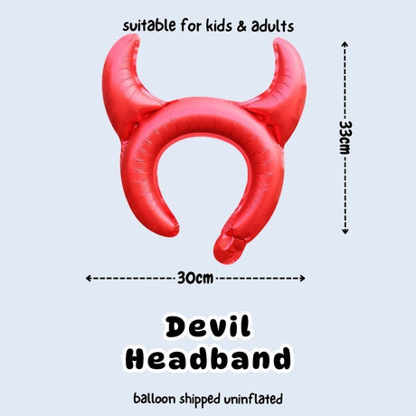 [SG Instock] Halloween Handheld Balloon Headband Dress Up Prop Foil Balloon Gift Party Decoration