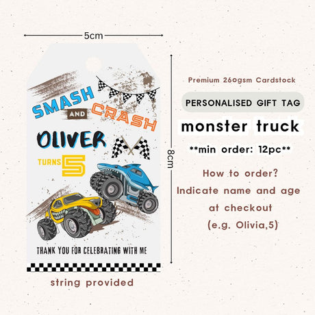 Personalised Gift Tag Custom Sticker for Birthday Party Favor Goodie Bag Corporate Gift