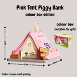 Creative Gift Kids Piggy Bank Gas Station Cafe Piggy Bank for Notes and coins