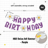 Daisy Theme Banner Balloon Party Decoration for Birthday Party