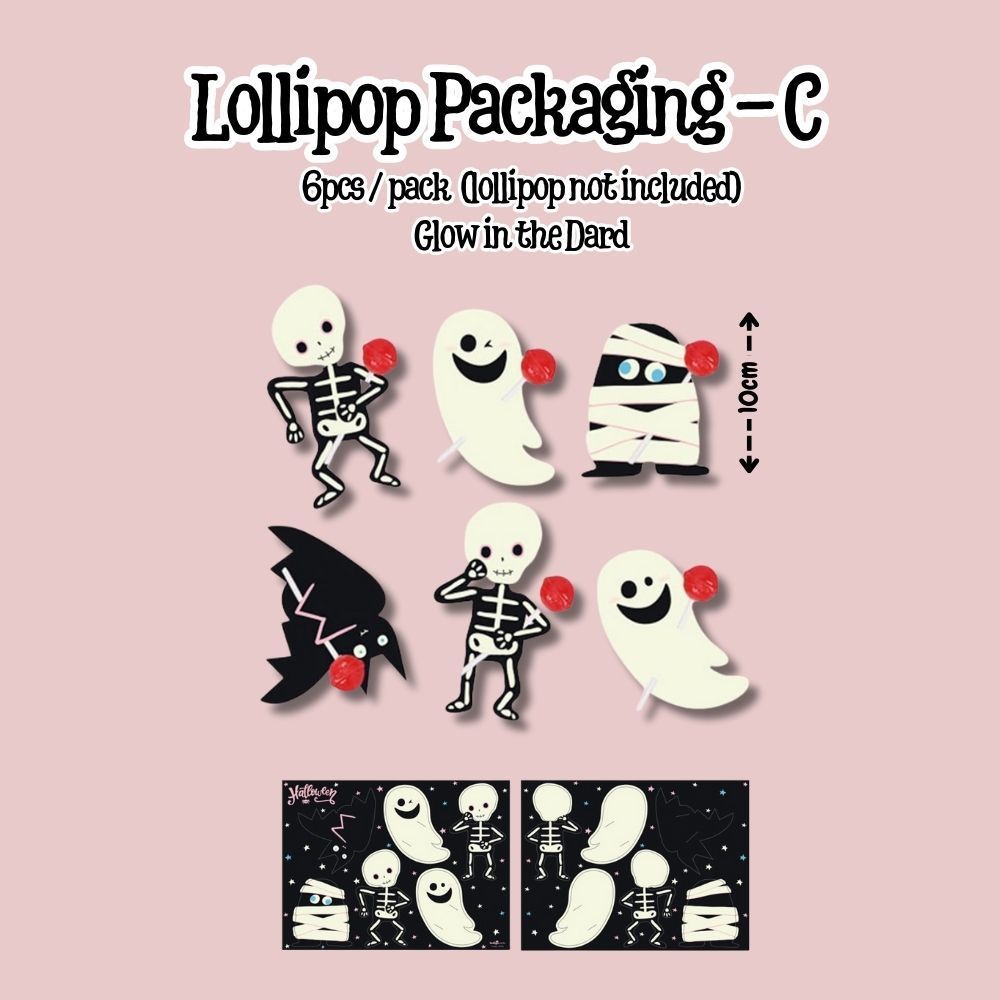 Halloween trick or treat Gift Bag Lollipop Candy Sweet Gift Box