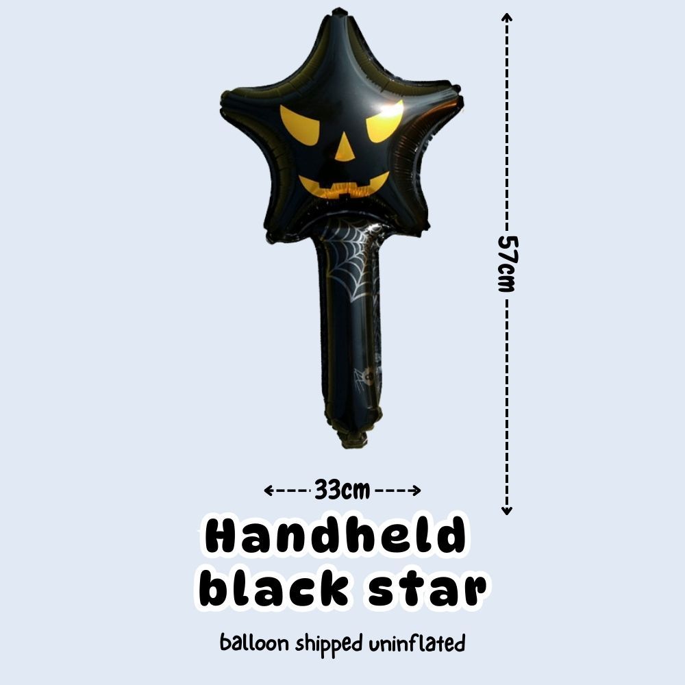 [SG Instock] Halloween Handheld Balloon Headband Dress Up Prop Foil Balloon Gift Party Decoration