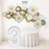 Daisy Theme Banner Balloon Party Decoration for Birthday Party