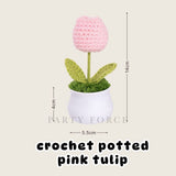 Personalised Crochet Sunflower Pot Teachers Day Gift Thank You Teacher Gift Bag Graduation Flowers