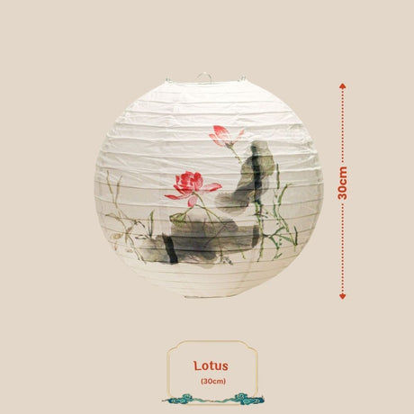 Round Antique Design Paper Lantern mid autumn festival decoration event