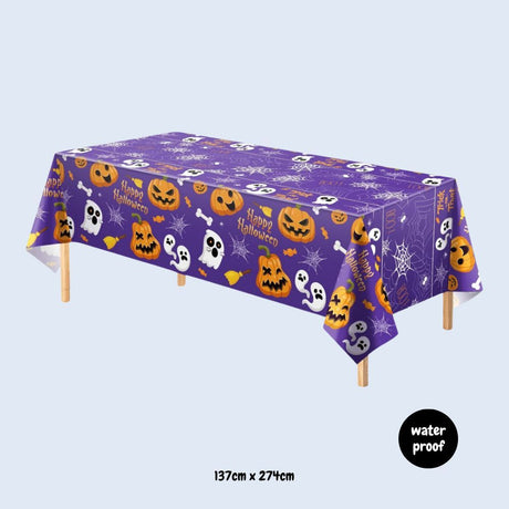 [SG Seller] Disposable Halloween Tableware paper plates Tablecloth