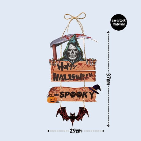 [SG Seller] - Halloween Door Hanger Door Sign Hanging decoration Trick or Treat