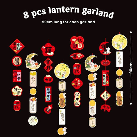 [SG Seller] All Mid autumn festival Lantern decoration banner garland wall decor backdrop photo prop lantern