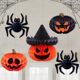 [SG Seller] Halloween Decoration Honeycomb party fan spider web for Halloween Party Decoration