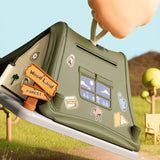 Creative Gift Kids Piggy Bank Gas Station Cafe Piggy Bank for Notes and coins