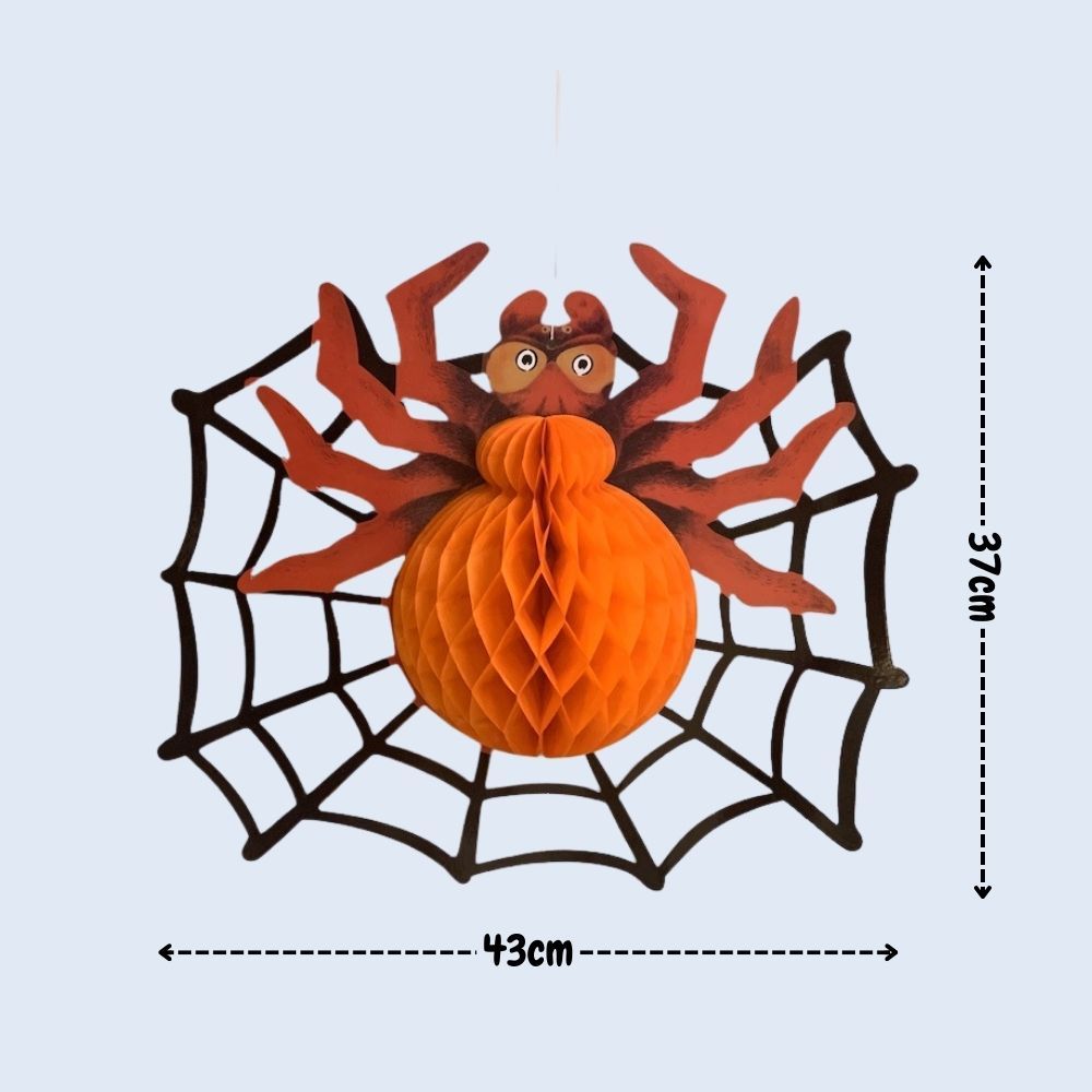 [SG Seller] Halloween Decoration Honeycomb party fan spider web for Halloween Party Decoration