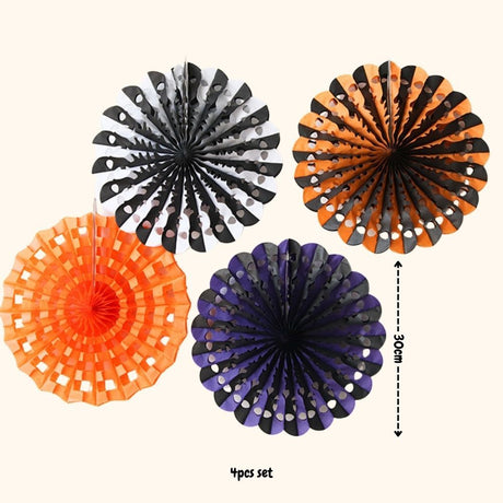 [SG Seller] Halloween Decoration Honeycomb party fan spider web for Halloween Party Decoration