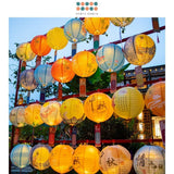 Round Antique Design Paper Lantern mid autumn festival decoration event