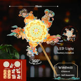 Mid autumn Koi Fish DIY lantern Led light lantern
