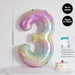 Rainbow Colour Theme Birthday Banner Balloon Candle Party Decoration