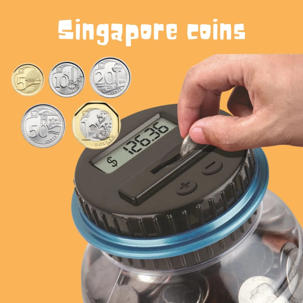 [SG Seller] - Personalised Piggy Bank with Digital Counter And LCD Display Kids Birthday Gift
