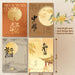 Mid Autumn festival Stickers Gift Tag and Post Card