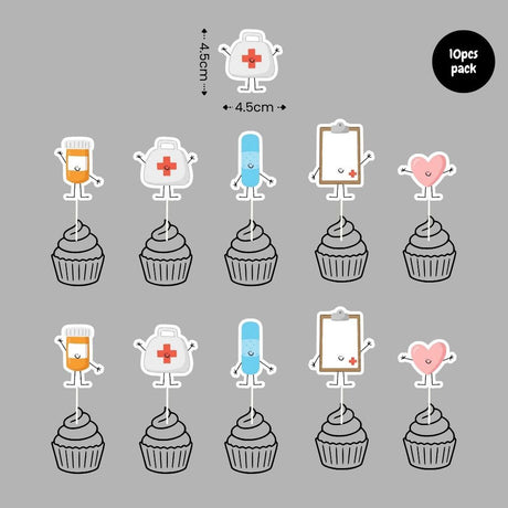 [SG Instock] Happy Nurses Day Flower Gift Banner  Cake Topper Decoration