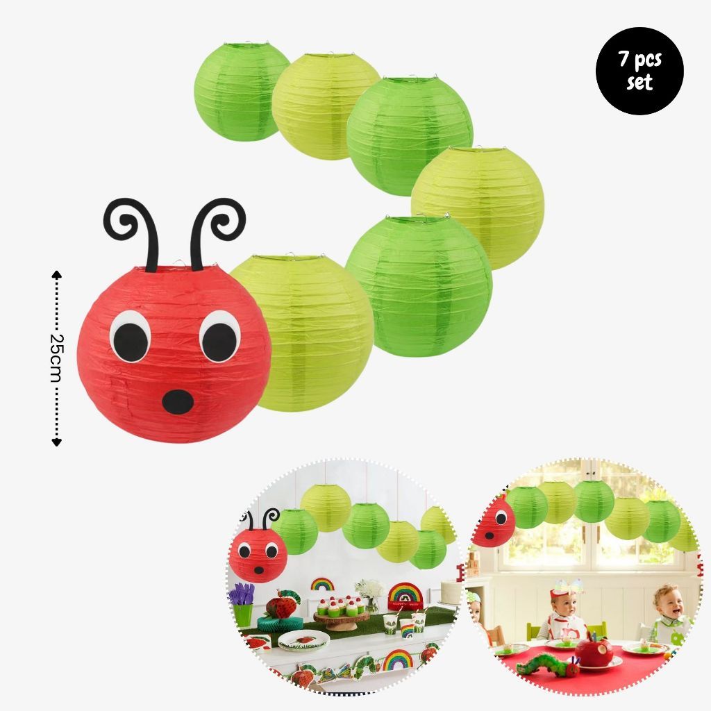Personalised Hungry Caterpillar Theme Birthday Balloon Party Balloon Banner Decoration