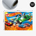 Personalised Hot Wheels Racing Theme Birthday Party Balloon Banner Decoration