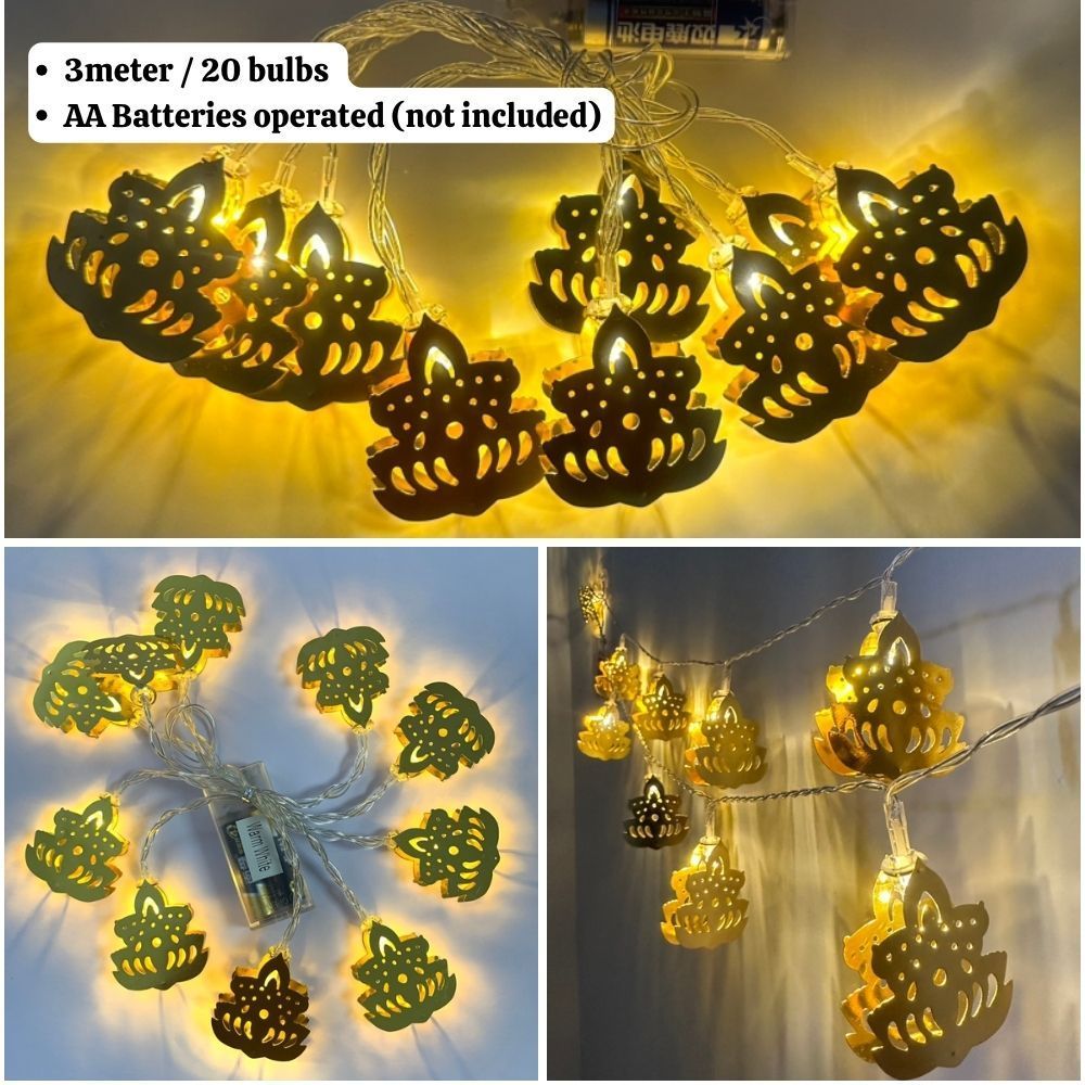 [SG Instock] Happy Deepavali Diwali decoration Gift Banner Floating Candle lights