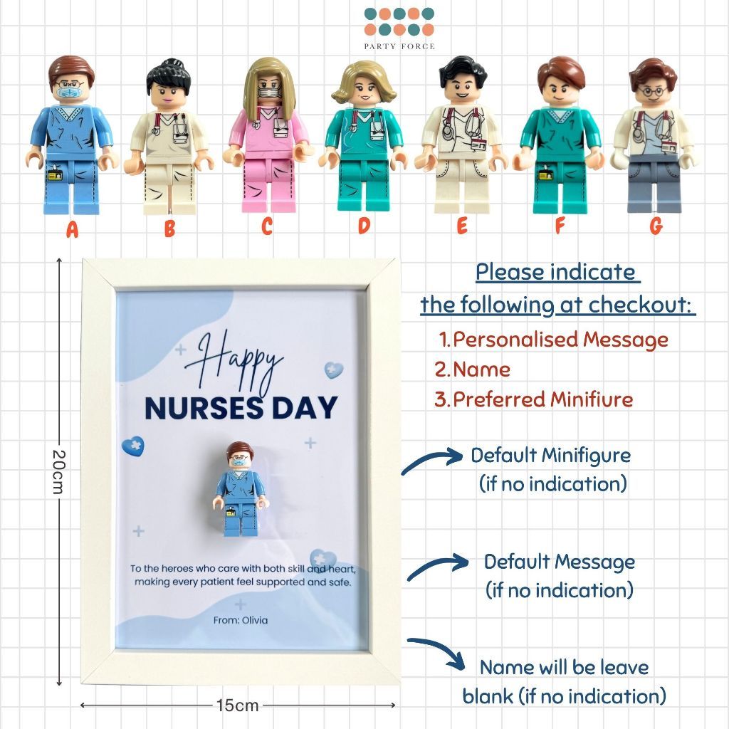 [SG Instock] Happy Nurses Day Flower Gift Banner  Cake Topper Decoration