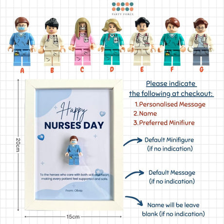 [SG Instock] Happy Nurses Day Flower Gift Banner  Cake Topper Decoration