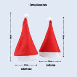 Christmas Hat Xmas Santa Hat for Unisex Adults Child Pets for Christmas Party Accessories
