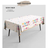 Rainbow Colour Theme Birthday Banner Balloon Candle Party Decoration