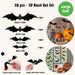 Halloween 3D Bat & Spider Wall Stickers