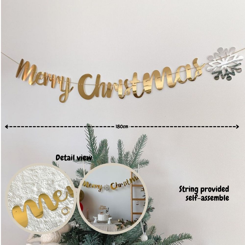 Christmas Banner Garland Decoration Christmas fairy Light
