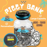 [SG Seller] - Personalised Piggy Bank with Digital Counter And LCD Display Kids Birthday Gift