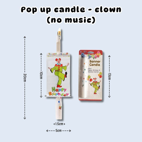 [SG Seller] -  Surprise Pop Up Banner Candle for birthday cake decoration