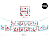 [SG Instock] Happy Nurses Day Flower Gift Banner  Cake Topper Decoration