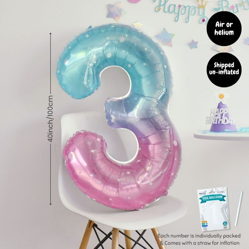 Rainbow Colour Theme Birthday Banner Balloon Candle Party Decoration