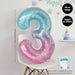 Rainbow Colour Theme Birthday Banner Balloon Candle Party Decoration