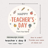 Teacher's Day Gift Card Gift Tag Sticker