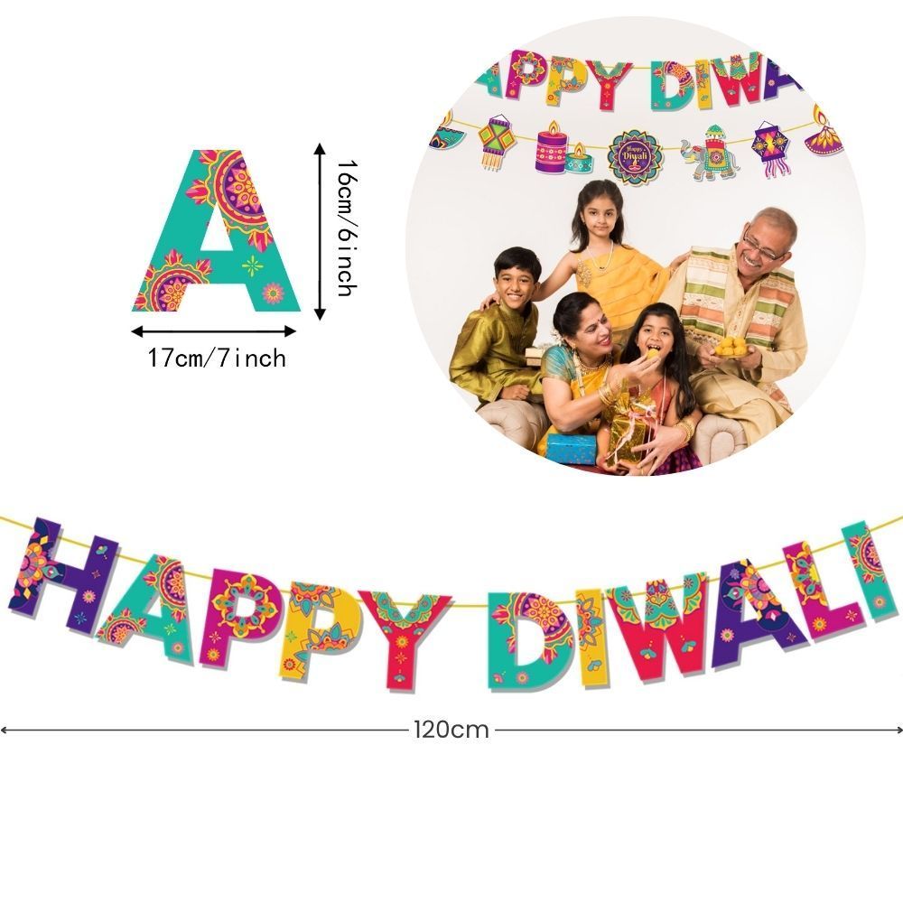 [SG Instock] Happy Deepavali Diwali decoration Gift Banner Floating Candle lights