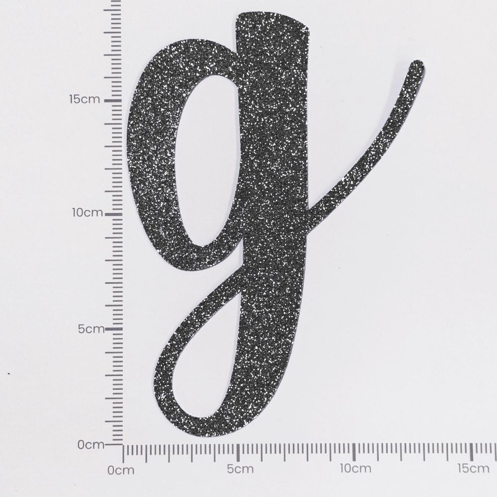 [SG Instock[ Customised Cursive Banner Glitter Black Script Font Custom Banner Happy Birthday Banner