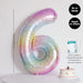 Rainbow Colour Theme Birthday Banner Balloon Candle Party Decoration