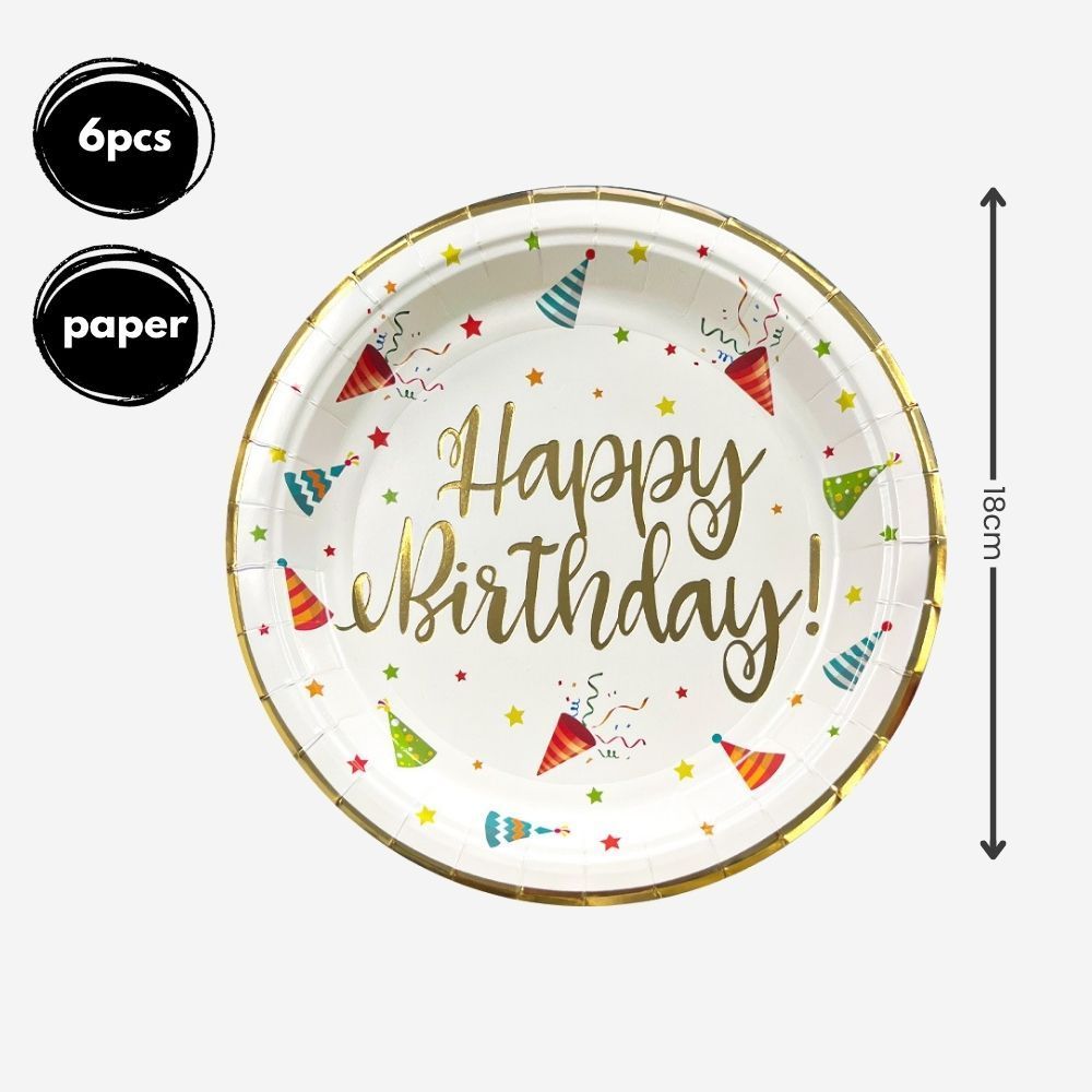 Rainbow Colour Theme Birthday Banner Balloon Candle Party Decoration