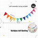 Rainbow Colour Theme Birthday Banner Balloon Candle Party Decoration