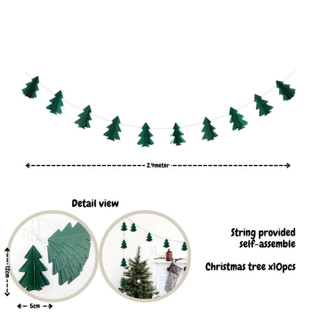 Christmas Banner Garland Decoration Christmas fairy Light