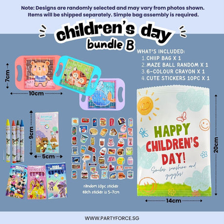 Children’s Day Chip Bag Bundle Goodie Bag Gift Fun & Ready-to-Gift Kids Birthday Party Favour