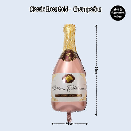 Large Size Champagne Whisky bear foil balloon for birthday party decoration