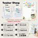 Personalised Teacher Stamp Name Sticker Name Labels Teacher's Day Gift Teachers Day