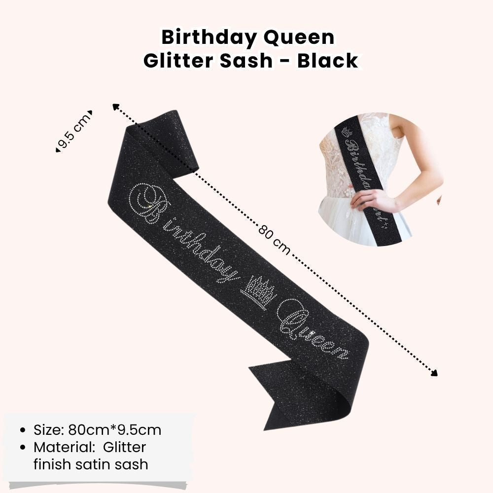 [SG Instock] Birthday Sash Birthday Crown Tiara Birthday King Queen Girl Boy Birthday Decoration