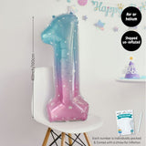 Rainbow Colour Theme Birthday Banner Balloon Candle Party Decoration