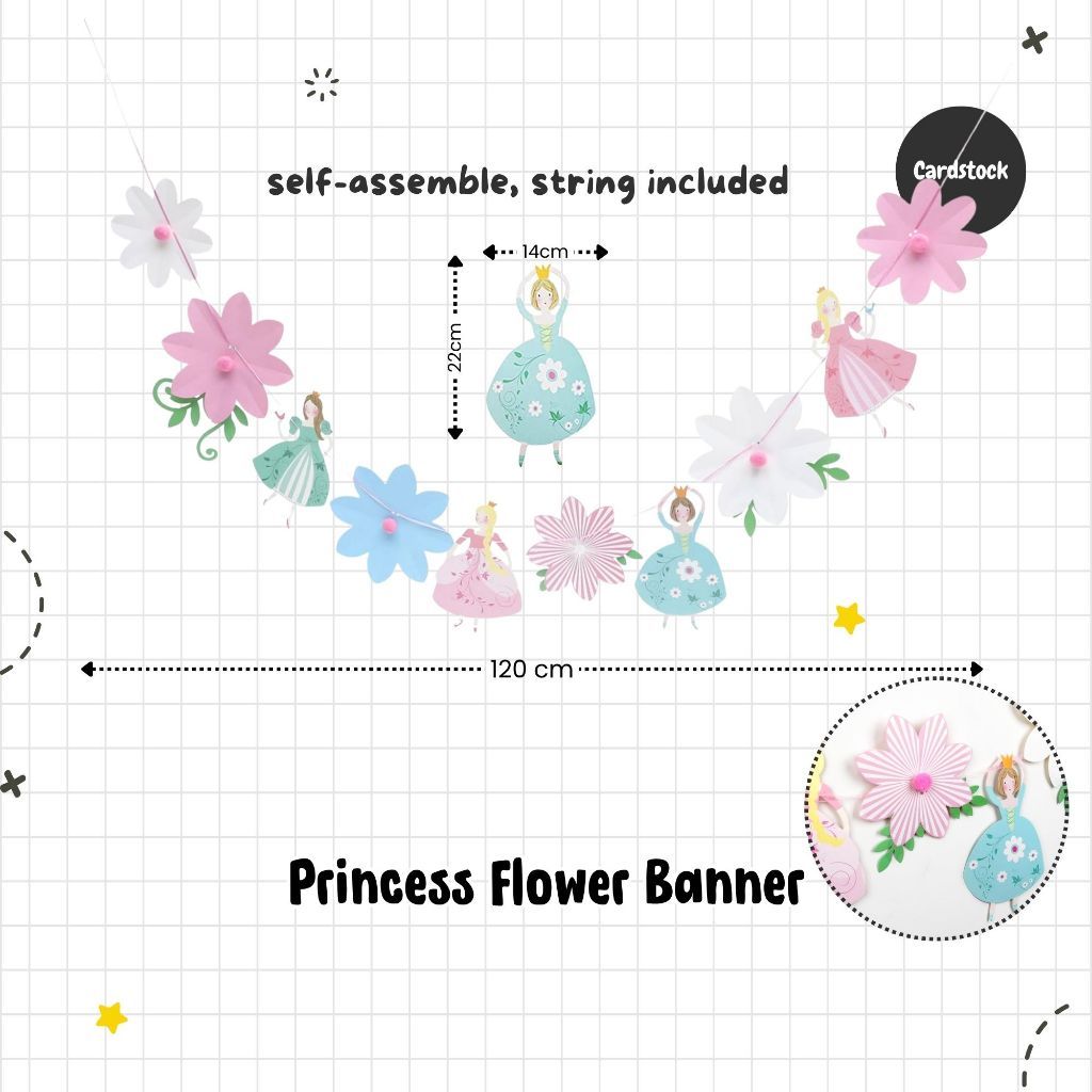[SG Seller] - Pastel Color Theme Birthday Banner Balloon Candle Party Decoration