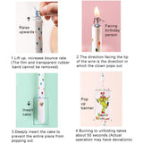 [SG Seller] -  Surprise Pop Up Banner Candle for birthday cake decoration